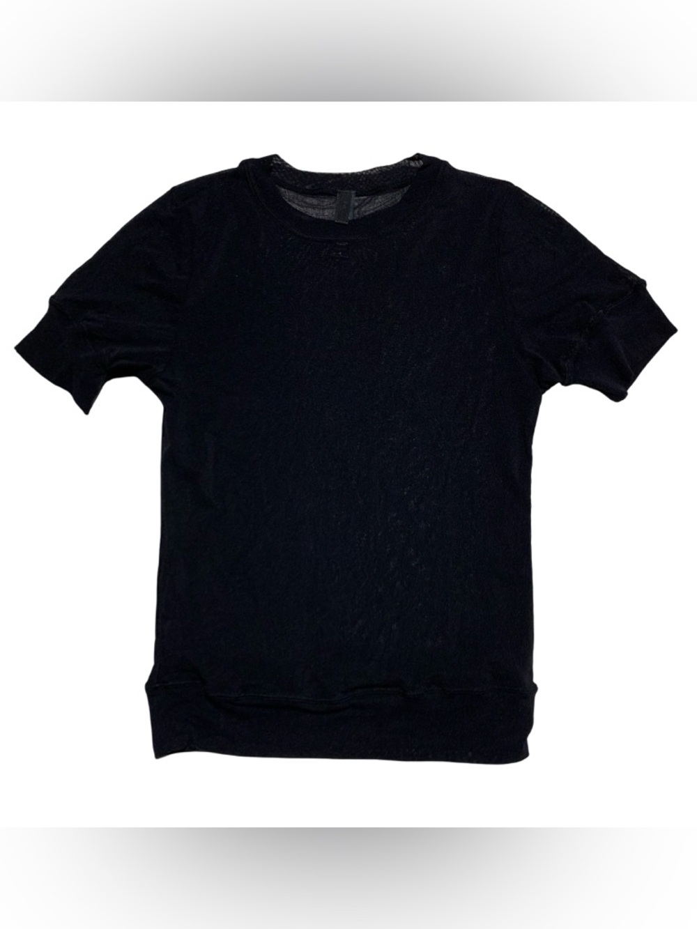 Skims Summer Mesh T-Shirt Black Size Medium